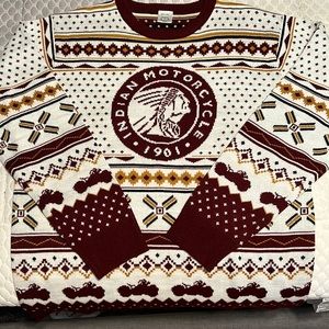 Indian motorcycle sweater size adult large
